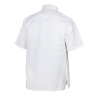 Flavor of Ubuntu - White Short Sleeve Linen Cotton Embroidered Men's Shirt
