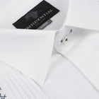 Flavor of Ubuntu - White Short Sleeve Linen Cotton Embroidered Men's Shirt