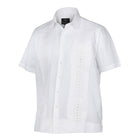 Shirt of the Soul - white Short Sleeve Linen Cotton Embroidered Men's Shirt
