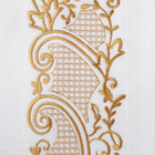 Flora Ivy - White Long Sleeve Linen Cotton Embroidered Men's Shirt