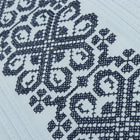 The Rhythm of M - light blue Short Sleeve Linen Cotton Embroidered Men's Shirt