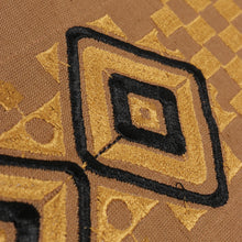 Double Diamond - Sand Long Sleeve Linen Cotton Embroidered Men's Shirt