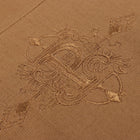 Double Diamond - Sand Long Sleeve Linen Cotton Embroidered Men's Shirt