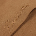 Double Diamond - Sand Long Sleeve Linen Cotton Embroidered Men's Shirt