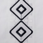 Double Diamond - White Long Sleeve Linen Cotton Embroidered Men's Shirt