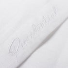 Double Diamond - White Long Sleeve Linen Cotton Embroidered Men's Shirt