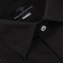 The Liberator – Black Short Sleeve Linen Cotton Embroidered Men's Shirt