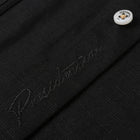 The Liberator – Black Short Sleeve Linen Cotton Embroidered Men's Shirt