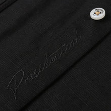 The Liberator – Black Short Sleeve Linen Cotton Embroidered Men's Shirt