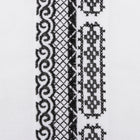Diagonal Stripe - White Long Sleeve Linen Cotton Embroidered Men's Shirt