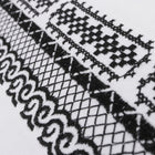 Diagonal Stripe - White Long Sleeve Linen Cotton Embroidered Men's Shirt