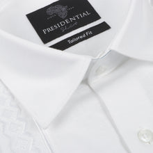 Cuban Luxury - White Long Sleeve Linen Cotton Embroidered Men's Shirt