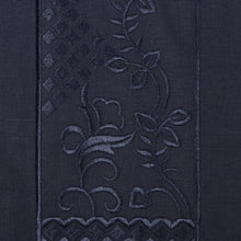 Cuban Luxury - Navy Long Sleeve Linen Cotton Embroidered Men's Shirt