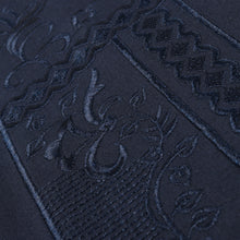 Cuban Luxury - Navy Long Sleeve Linen Cotton Embroidered Men's Shirt