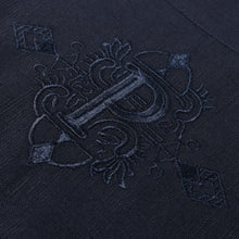 Cuban Luxury - Navy Long Sleeve Linen Cotton Embroidered Men's Shirt