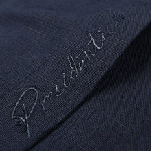 Cuban Luxury - Navy Long Sleeve Linen Cotton Embroidered Men's Shirt