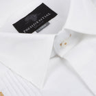 White Flower – White Short Sleeve Linen Cotton Embroidered Men's Shirt