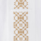 White Flower – White Short Sleeve Linen Cotton Embroidered Men's Shirt