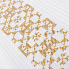 White Flower – White Short Sleeve Linen Cotton Embroidered Men's Shirt