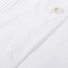White Flower – White Short Sleeve Linen Cotton Embroidered Men's Shirt