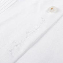 White Flower – White Short Sleeve Linen Cotton Embroidered Men's Shirt