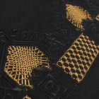Nobel Stripe - Black Long Sleeve Linen Cotton Embroidered Men's Shirt