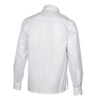 Kings Scepter - White Long Sleeve Linen Cotton Embroidered Men's Shirt