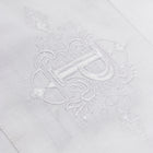 Kings Scepter - White Long Sleeve Linen Cotton Embroidered Men's Shirt