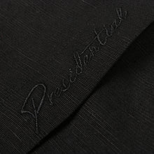 Spiral - Black Long Sleeve Linen Cotton Embroidered Men's Shirt