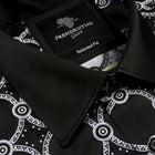 African Circle - Black Men's Long Sleeve Jaquard Woven Formal Shirt