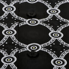 African Circle - Black Men's Long Sleeve Jaquard Woven Formal Shirt