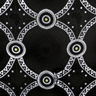 African Circle - Black Men's Long Sleeve Jaquard Woven Formal Shirt