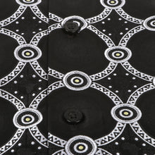 African Circle - Black Men's Long Sleeve Jaquard Woven Formal Shirt