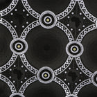 African Circle - Black Men's Long Sleeve Jaquard Woven Formal Shirt
