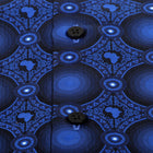 African Circle - Navy Men's Long Sleeve Jaquard Woven Formal Shirt