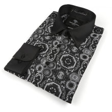 70% Silk Rich Heritage - Black Long Sleeve Men's Shirt