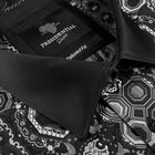 70% Silk Rich Heritage - Black Long Sleeve Men's Shirt