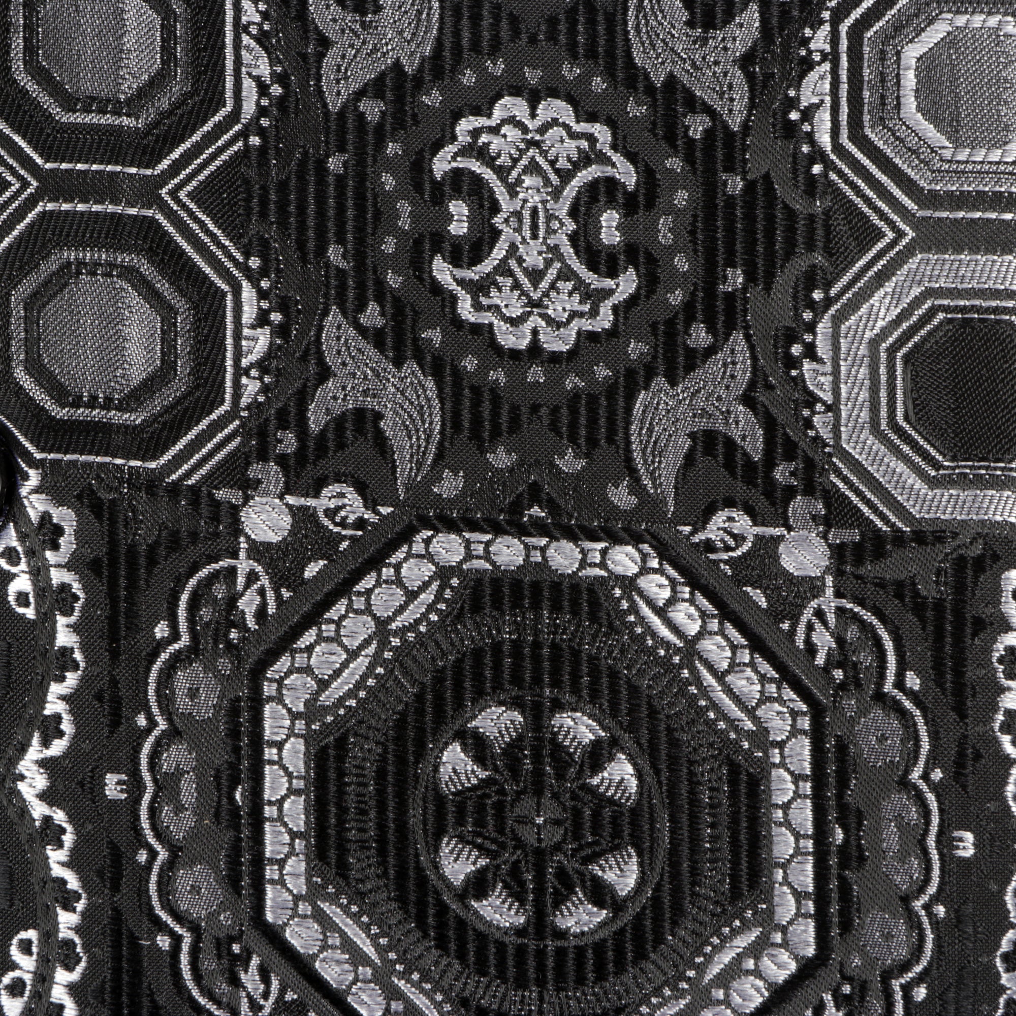 70% Silk Rich Heritage - Black Long Sleeve Men's Shirt
