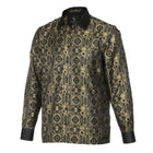 70% Silk Rich Heritage - Gold Long Sleeve Men's Shirt