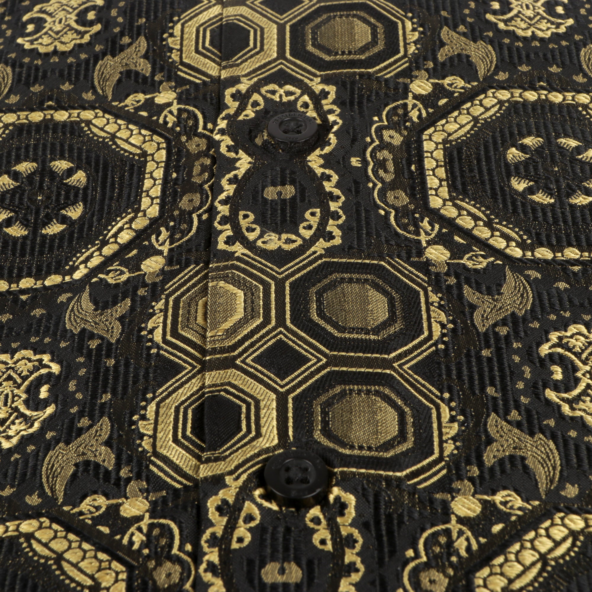 70% Silk Rich Heritage - Gold Long Sleeve Men's Shirt