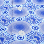 African Circle - Blue Men's Long Sleeve Jaquard Woven Formal Shirt