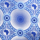 African Circle - Blue Men's Long Sleeve Jaquard Woven Formal Shirt