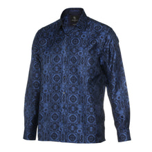 70% Silk Rich Heritage - Royal Blue Long Sleeve Men's Shirt