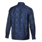 70% Silk Rich Heritage - Royal Blue Long Sleeve Men's Shirt