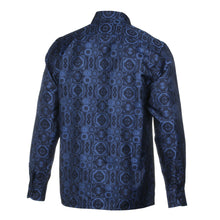 70% Silk Rich Heritage - Royal Blue Long Sleeve Men's Shirt