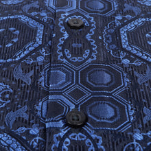 70% Silk Rich Heritage - Royal Blue Long Sleeve Men's Shirt