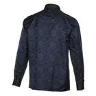 70% Silk Rich Heritage - Navy Long Sleeve Men's Shirt