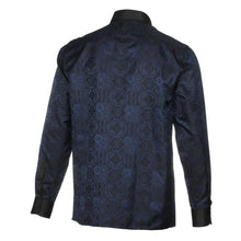 70% Silk Rich Heritage - Navy Long Sleeve Men's Shirt