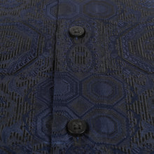 70% Silk Rich Heritage - Navy Long Sleeve Men's Shirt