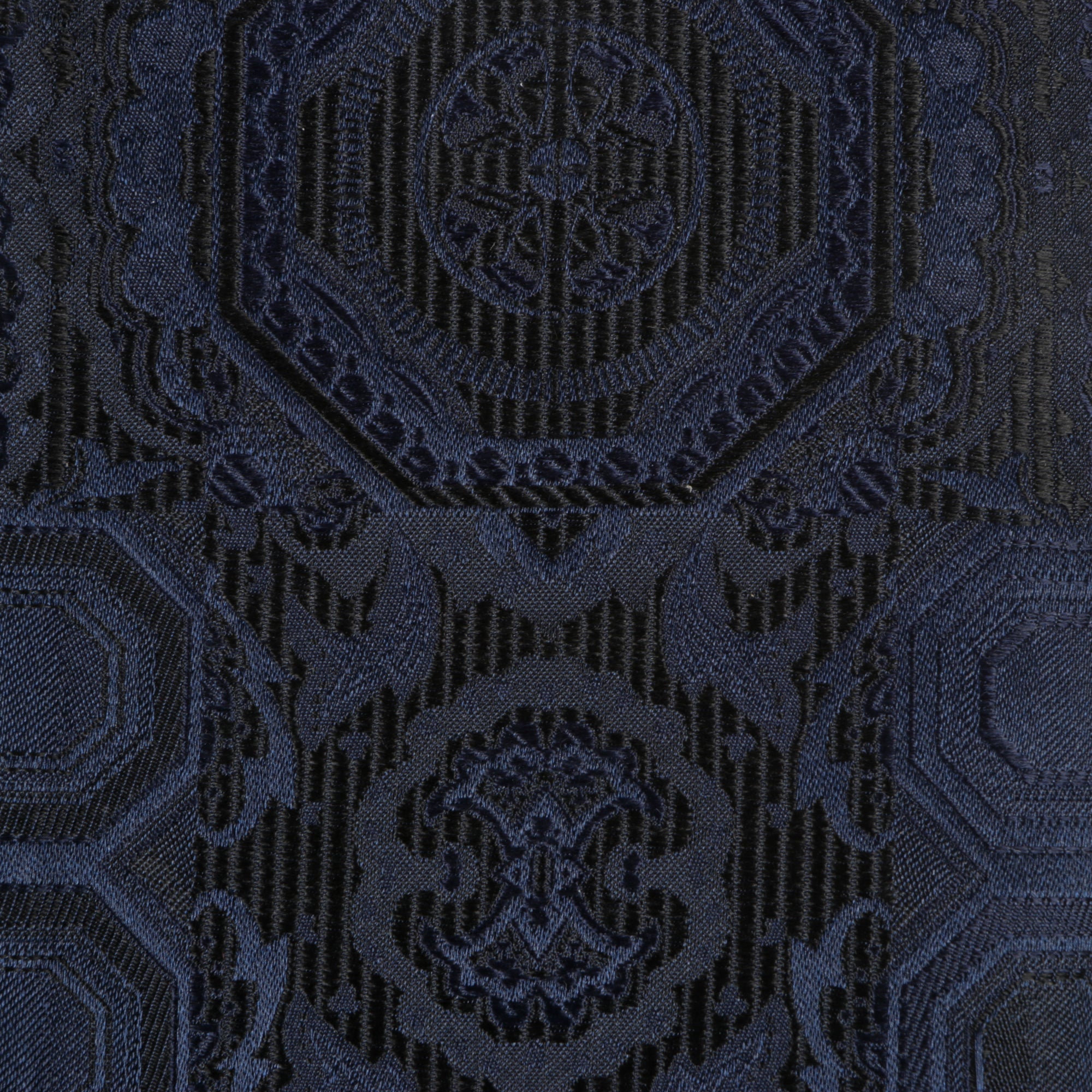 70% Silk Rich Heritage - Navy Long Sleeve Men's Shirt